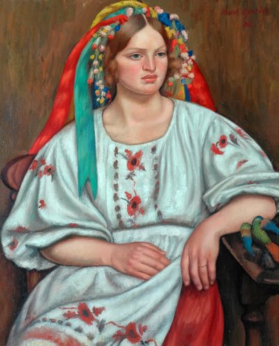 Russian Peasant Girl by Mark Gertler